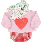 baby bloomers | red & ecru checkered