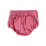 baby shorties | pink w/ indigo stripes