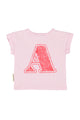 baby t'shirt | lilac w/ "A" print