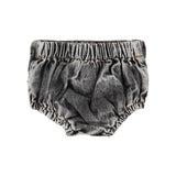 baby shorties | washed black denim