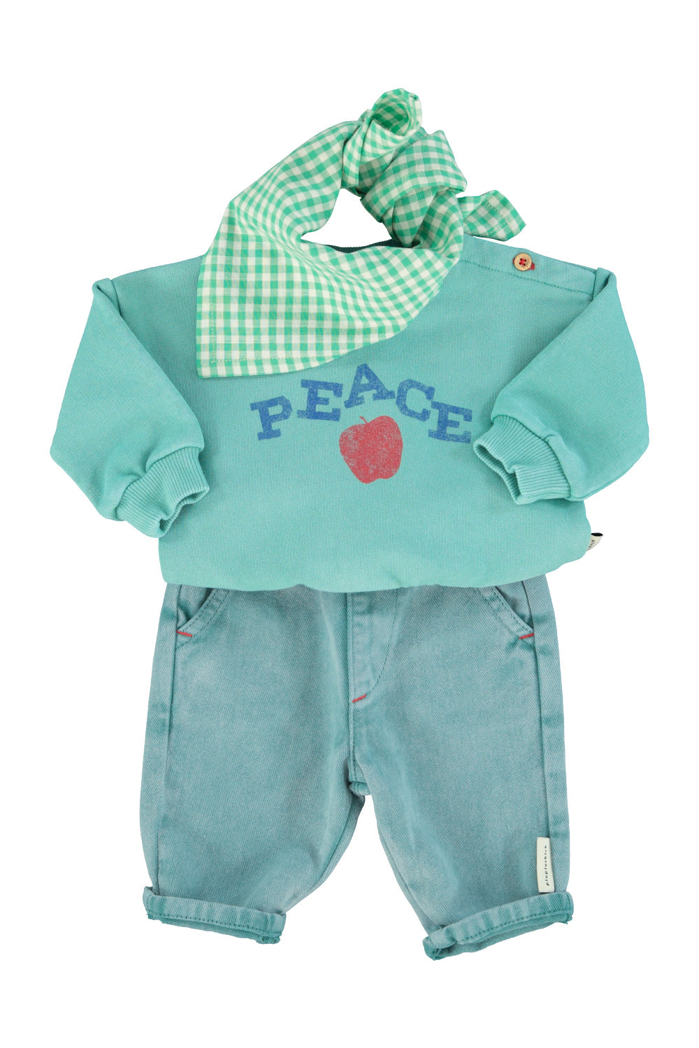 baby trousers | washed green
