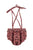 Baby blommers w/ straps | Pink w/ animal print