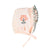 Baby bonnet | Pink w/ embroidered flower