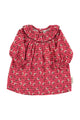Baby dress | Checkered pink w/ flowers