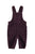 Baby dungarees | Aubergine corduroy