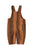 Baby dungarees | Brown w/ black stripes