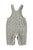 Baby dungarees | Light grey w/ black flowers