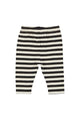 Baby leggings | ecru & black stripes