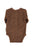 Baby long sleeve body | Brown w/ animal print