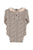 Baby long sleeve body w/ collar | Pale pink w/animal print