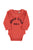 Baby long sleeve body w/ collar | Terracotta w/ rock star" print