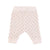 Baby ribbed leggings | Pink w/ green little boats