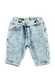 Baby trousers | Washed black denimc