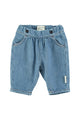 Baby trousers | Washed navy denim