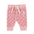 Baby trousers terry cotton | Pink w/ multicolor arrows