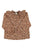 Blouse | Light pink & brown flowers