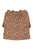 Blouse | Light pink & brown flowers