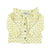 Baby blouse round collar | Yellow w/ little flowers