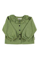 Blouse w/ collar | Green checkered