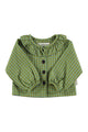 Baby blouse w/ collar | Green checkered