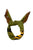 Chiffon bandana | Olive green w/ tiger print