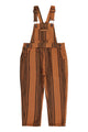 Dungarees | Brown w/ black stripes