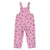 Dungarees | Pink corduroy w/ flowers allover