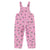 Dungarees | Pink corduroy w/ flowers allover