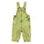 Baby dungarees | Washed acid yellow denim