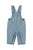 Baby Dungarees | Washed blue denim w/ black hearts