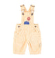 Baby dungarees | Yellow corduroy w/ sea print