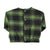 Baby flannel blouse | Green & black checkered