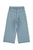 Flare trousers | Washed blue denim w/ black hearts