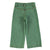 Flare trousers | Washed green denim