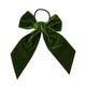 Hair velvet bow | Green