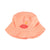 hat | coral w/ lips print
