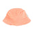 hat | coral w/ lips print