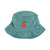 hat | green w/ apple print