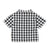baby hawaiian shirt | black & white checkered