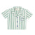 baby hawaiian shirt | white w/ large green stripes