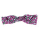 Headband w/ bow | Magenta flowers