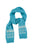 Jacquard knitted scarf | Turquoise