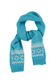 Jacquard knitted scarf | Turquoise