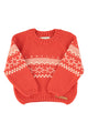 Jacquard sweater | Red