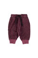 Baby Jogging pants | Aubergine w/ animal print