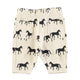 Baby jogging pants  | Ecru w/ black horses