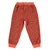 Jogging pants | Terracotta w/ animal print