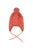 Knitted baby bonnet | Pink w/ animal print