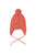 Knitted baby bonnet | Pink w/ animal print