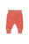 Knitted baby leggings | Light pink w/ black animal print